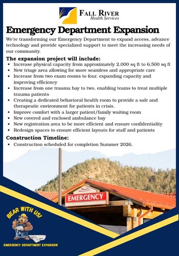 Emergency Department Expansion Flyer 